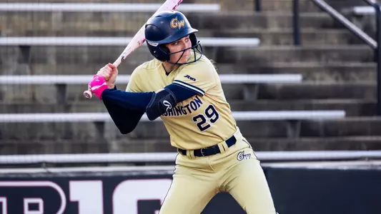 Paige Hayward batting at Maryland
