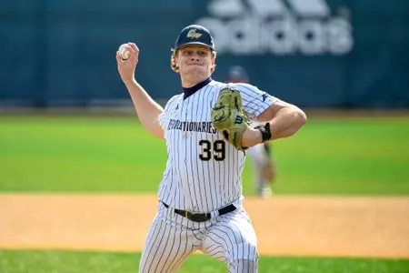 Max Haug Pitching vs. Saint Peter's