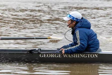 Rowing practice on the potomac