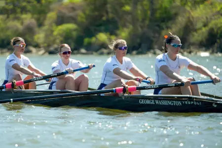 Rowing competes at the GW Invite