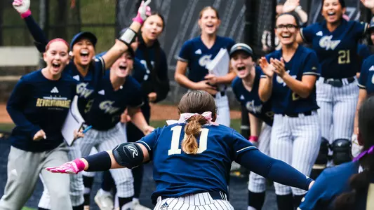 Sydney Hogue celebrating her grand slam