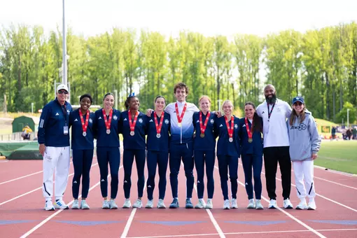 Outdoor T&F Medalists and Coaches