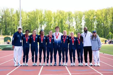 Outdoor T&F Medalists and Coaches