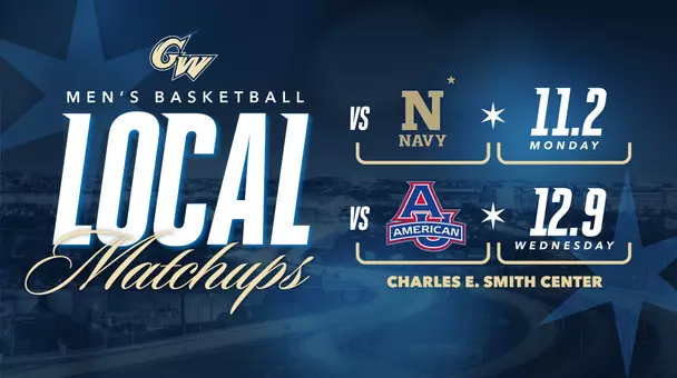 Men's Basketball Local Matchups vs. Navy and American