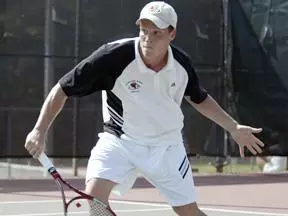 Hatters Top Bulldogs in Men's Tennis Action Image