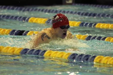 Ellwanger Wins 100 BR, GWU Finishes Fourth in Men's Team Standings at Wingate Fall Frenzy Image