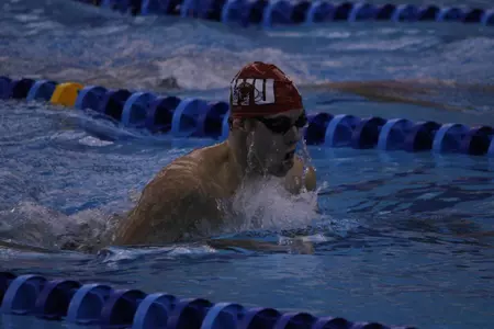 Denmark Finishes Fifth in the 200 I.M. to Lead GWU Men's Swimming on Day One of the All-N.C. Invitational Image