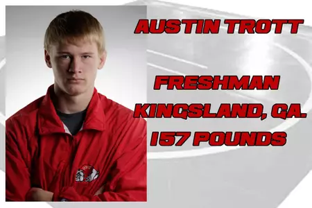 GWU's Austin Trott Recognized in Amateur Wrestling News Image