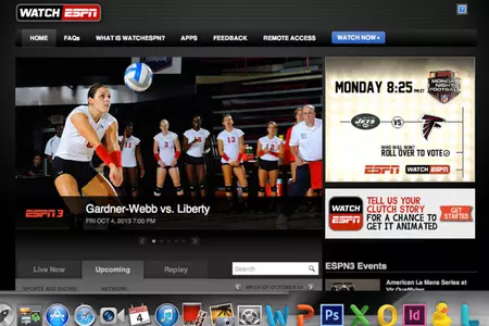 ESPN3 to Show Gardner-Webb versus Liberty Volleyball Match Tonight Image
