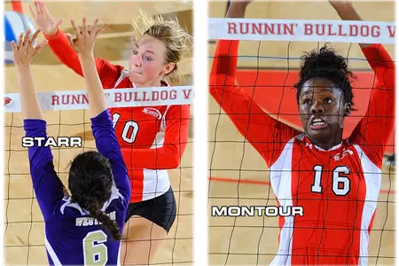 GWU's Starr and Montour Earn Big South Volleyball Weekly Honors Image