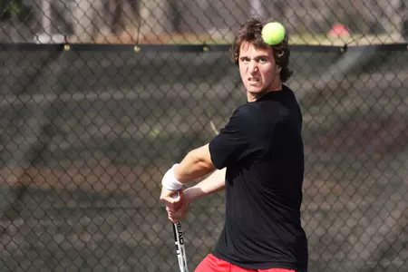 Alberch Wins Third Straight Singles Match, GWU Falls 5-2 at Home versus Presbyterian in Men's Tennis Action Image