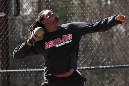 Young Competes in Shot Put on Friday at the NCAA East Regional Image