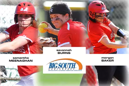 GWU's Burns, Meenaghan and Baker Earn Big South Postseason Honors Image