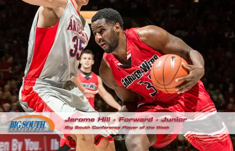 Jerome Hill Named Big South Conference Choice Hotels Player of the Week Image