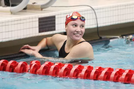 Giorgie Graves, Men's 400 Medley Relay Earn All-Conference Honors as More Records Fall on Day Three of CCSA Championships Image