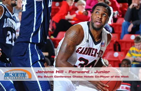 Jerome Hill Named Big South Conference Choice Hotels Co-Player Of The Week Image