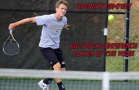 Dempsey Named Big South Men's Tennis Player of the Week Image