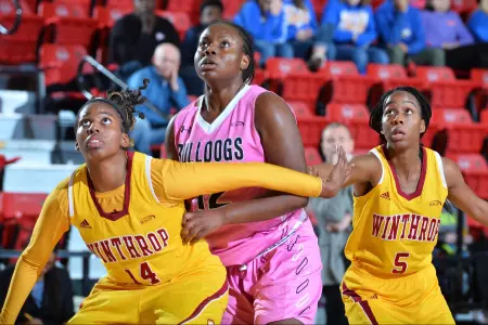Women's Basketball Holds Off First-Place UNC Asheville Tuesday Evening On Senior Night Image