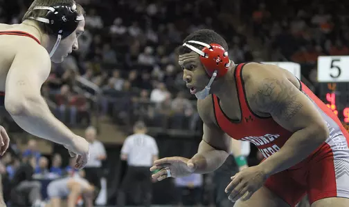 Cornwell Battles, Falls In Consolation Bracket Friday At NCAA Championships For @GWUWrestling Image