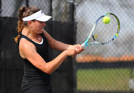 Women's Tennis Drops Close Match At Campbell Image