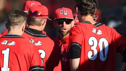 Ross Steedley with position players vs. Ball State 3/18