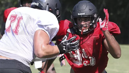 Kendall Bailey Pads Practice