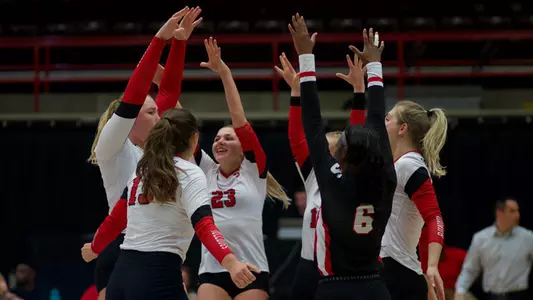 Women's Volleyball Celebration vs. Charleston Southern