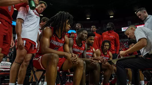 2021-22 Men's Basketball Team Timeout at UNLV
