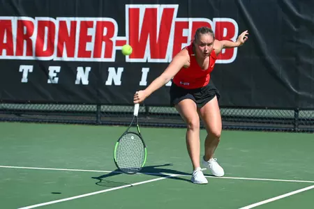 Gardner-Webb takes on Radford in the first round of the 2022 Big South Women’s Tennis Championships at the Webb Tennis Courts on Friday, April 15, 2022 in Boiling Springs, North Carolina.