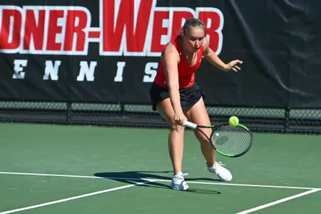 Gardner-Webb takes on Radford in the first round of the 2022 Big South Women’s Tennis Championships at the Webb Tennis Courts on Friday, April 15, 2022 in Boiling Springs, North Carolina.