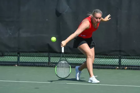 Gardner-Webb takes on Radford in the first round of the 2022 Big South Women’s Tennis Championships at the Webb Tennis Courts on Friday, April 15, 2022 in Boiling Springs, North Carolina.