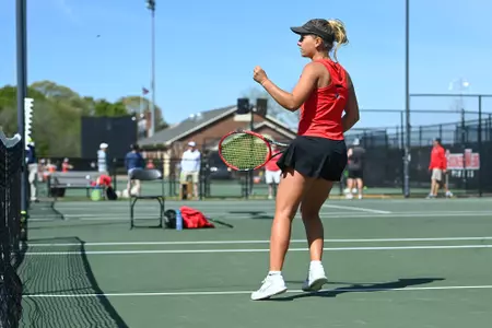 Gardner-Webb takes on Radford in the first round of the 2022 Big South Women’s Tennis Championships at the Webb Tennis Courts on Friday, April 15, 2022 in Boiling Springs, North Carolina.