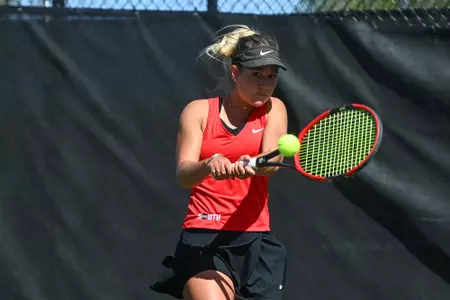 Gardner-Webb takes on Radford in the first round of the 2022 Big South Women’s Tennis Championships at the Webb Tennis Courts on Friday, April 15, 2022 in Boiling Springs, North Carolina.