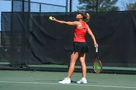 Gardner-Webb takes on Radford in the first round of the 2022 Big South Women’s Tennis Championships at the Webb Tennis Courts on Friday, April 15, 2022 in Boiling Springs, North Carolina.
