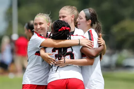 Women's soccer celebration