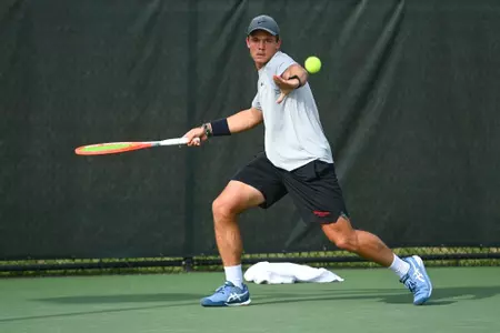 Gardner-Webb takes on Limestone in non-conference men’s tennis at the Friday, February 24, 2023 in Boiling Springs, North Carolina.