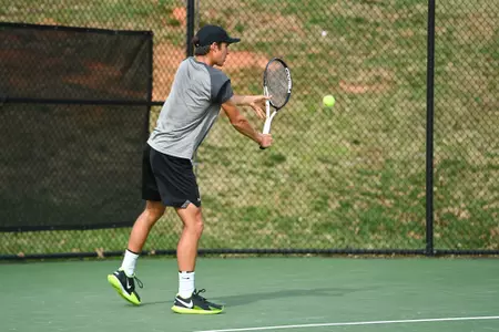 Gardner-Webb takes on Limestone in non-conference men’s tennis at the Friday, February 24, 2023 in Boiling Springs, North Carolina.