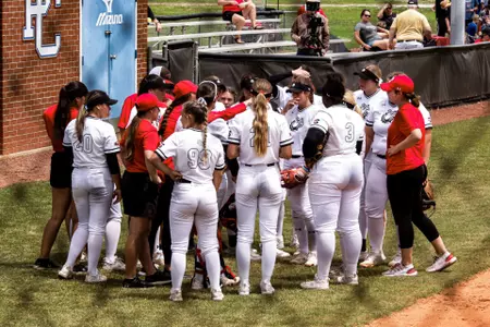 GWU Softball Huddle