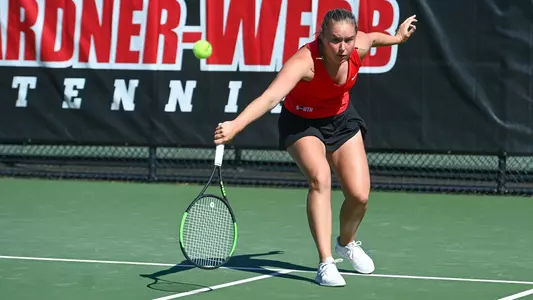 Gardner-Webb takes on Radford in the first round of the 2022 Big South Women’s Tennis Championships at the Webb Tennis Courts on Friday, April 15, 2022 in Boiling Springs, North Carolina.