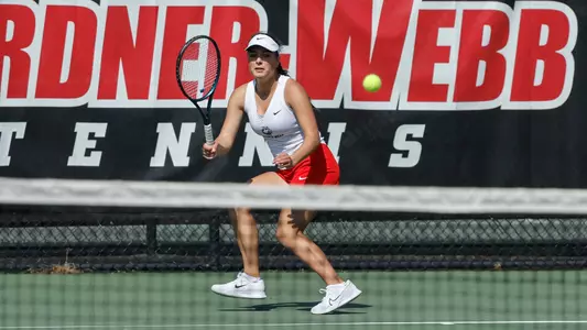 Gardner-Webb takes on Fairfield in non-conference womens tennis action at Webb Tennis Complex on Monday, March 04, 2024 in Boiling Springs, North Carolina.