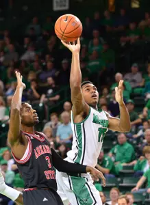 DeVince Boykins opened up the Marshall scoring at UTEP with a three-point bucket
