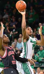 DeVince Boykins opened up the Marshall scoring at UTEP with a three-point bucket
