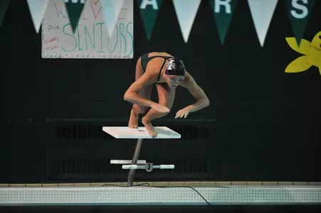 Junior Kaley Gregory led the Herd with two individual wins in its last meet against Duquesne.