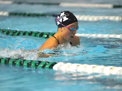 Junior Kaley Gregory had a second-place finish in the 1,640-yard freestyle tonight.