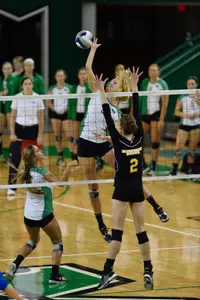 Junior Lauren Legge (3) turned in a team season high 19 kills