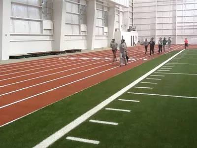 The Herd practices indoors.