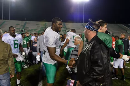 West Virginia Veterans Home visit Marshall football practice