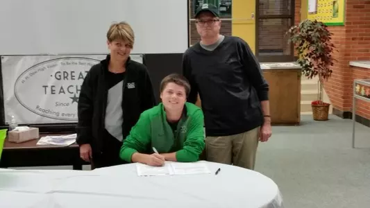 Roeder claimed the first boys' individual state championship in H.H. Dow High School history in 2014.