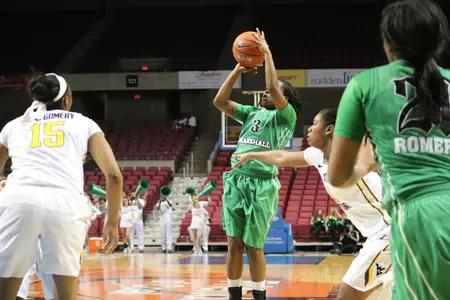 AJ Johnson ranks No. 2 in C-USA with 2.6 made 3-pointers per game.