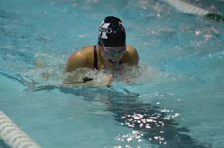 Senior Madison Lawhorn earned points for the Herd in both the 100-yard breaststroke and 400-yard medley relay.